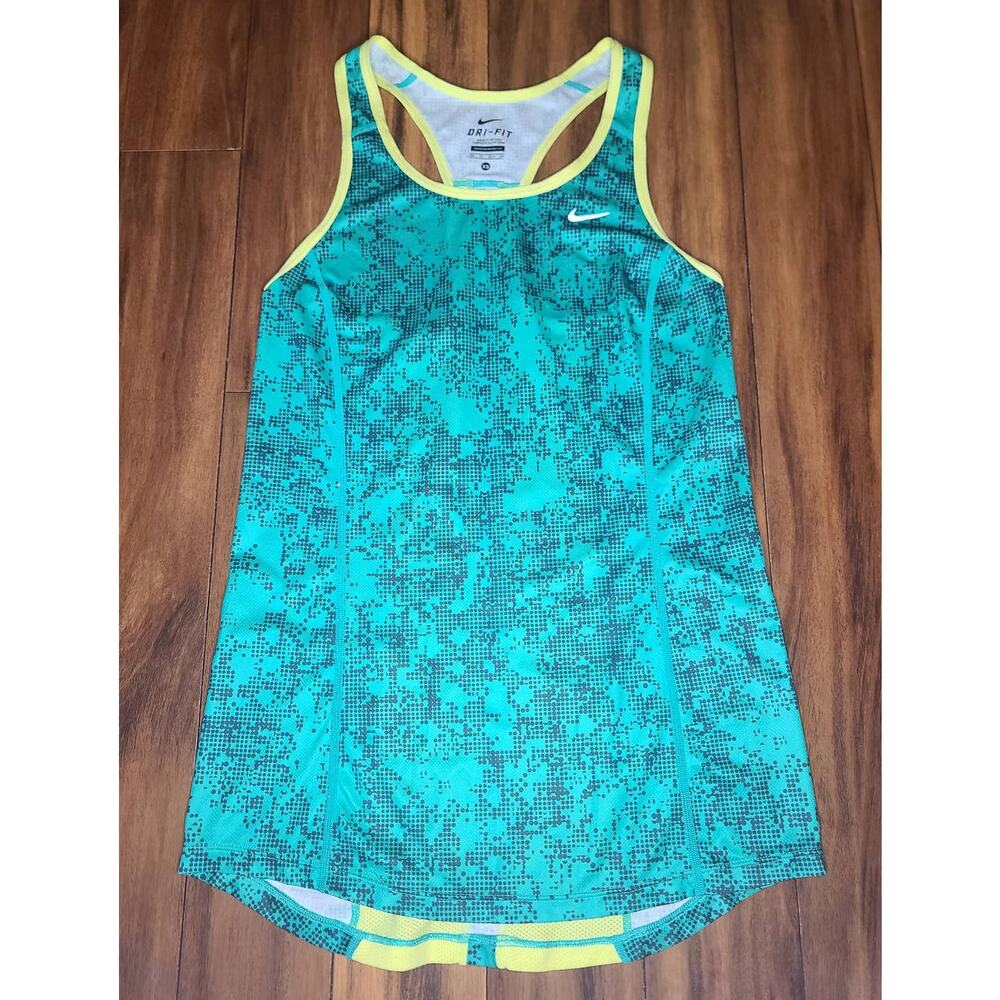 Nike Dri-Fit green yellow workout tank top - XS